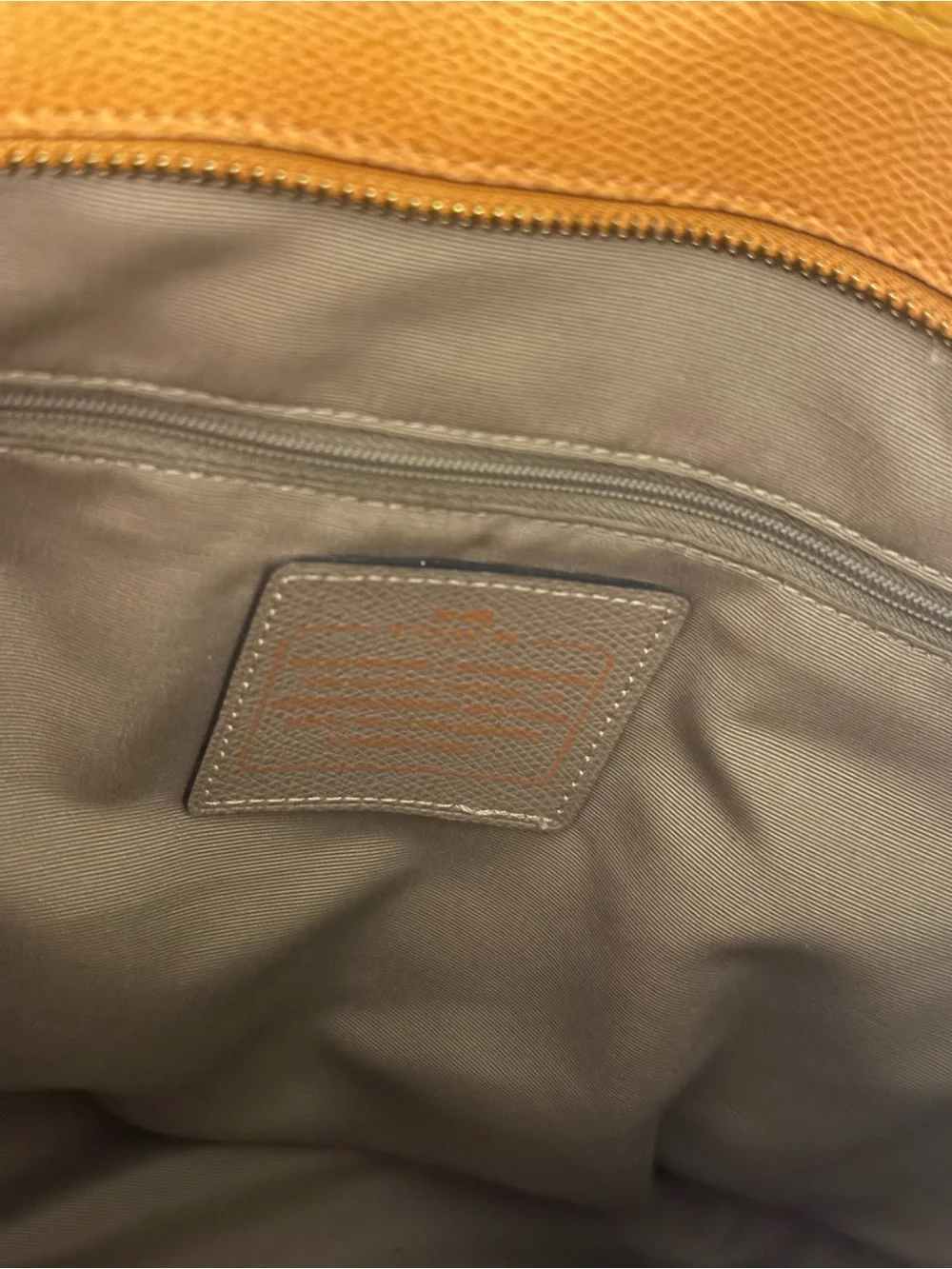 Coach structured tote